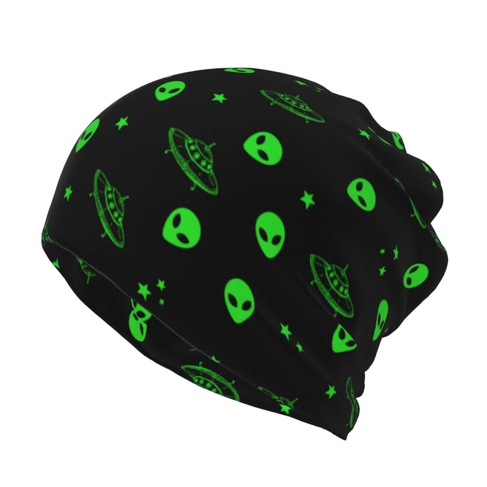 4387 Galaxy Alien Slouchy Beanie Hat Chemo Beanies Skull Cap Headwear Sun